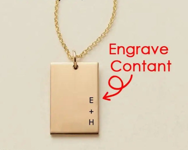 Personality Initials Rectangular Multi-Row Letter Pendant Choker Necklaces