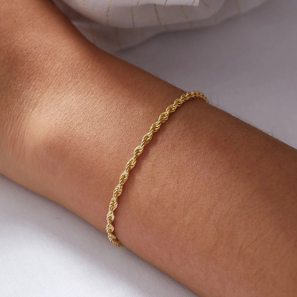 Twisted  Rope Chian Bracelet for Woman