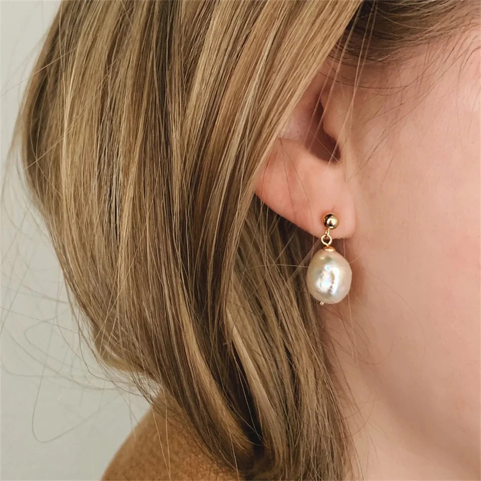 Natural Freshwater Pearl Earrings