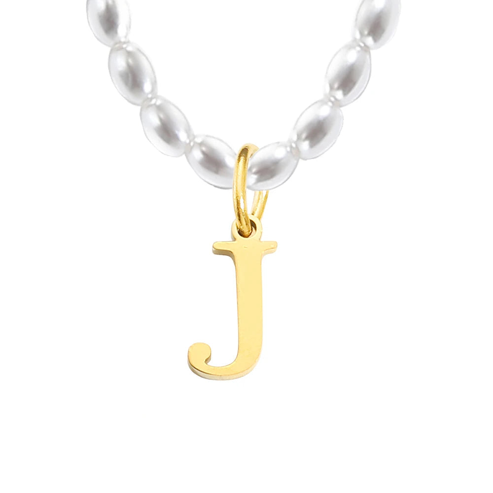 Imitation Pearl Necklace  DIY Alphabet