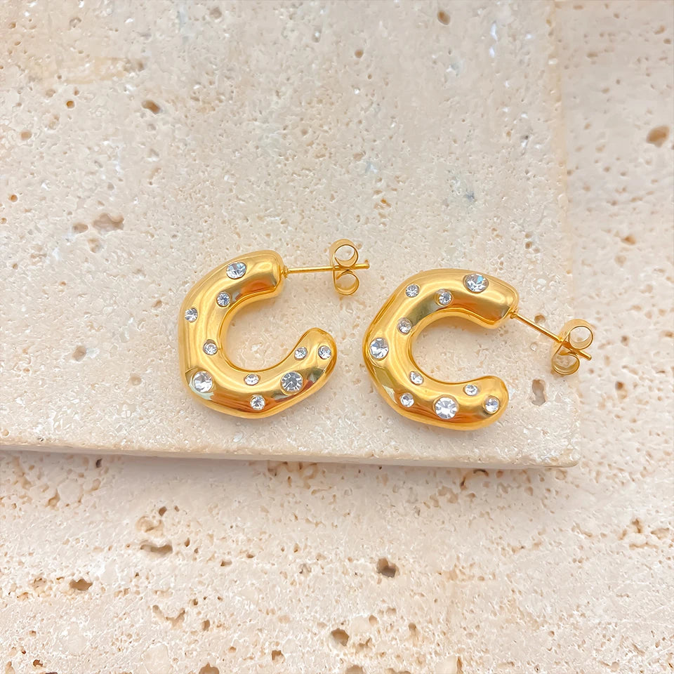 Sparkling Rhinestones  Earrings