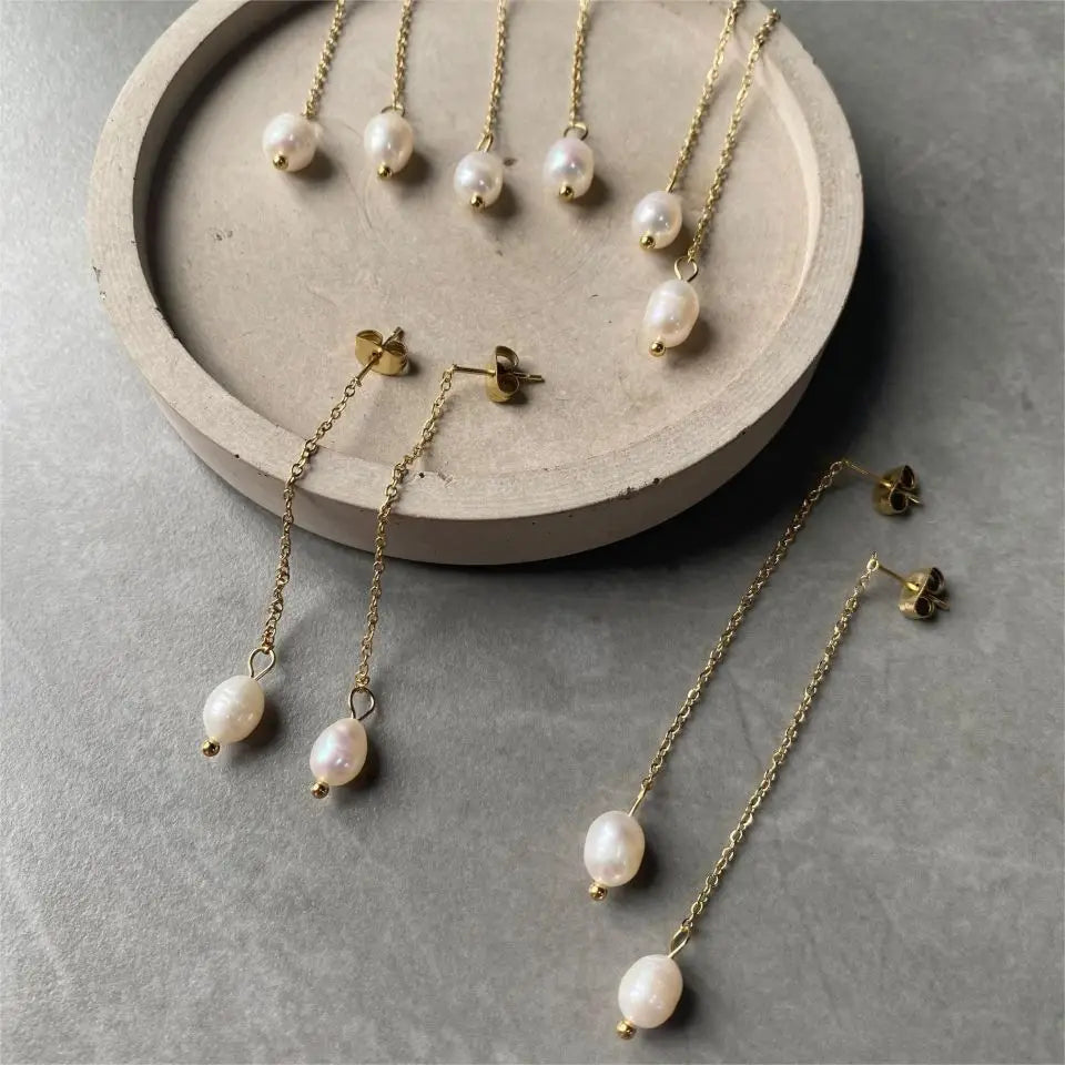 New Freshwater Pearl Earrings