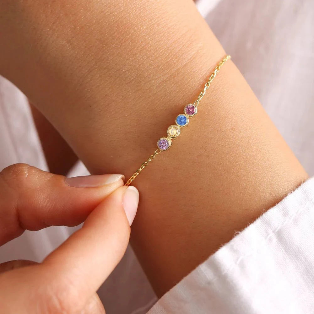 DIY Zircon Birthstone Bracelet