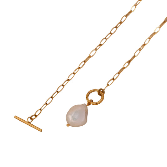 Freshwater Pearl Toggle Necklace