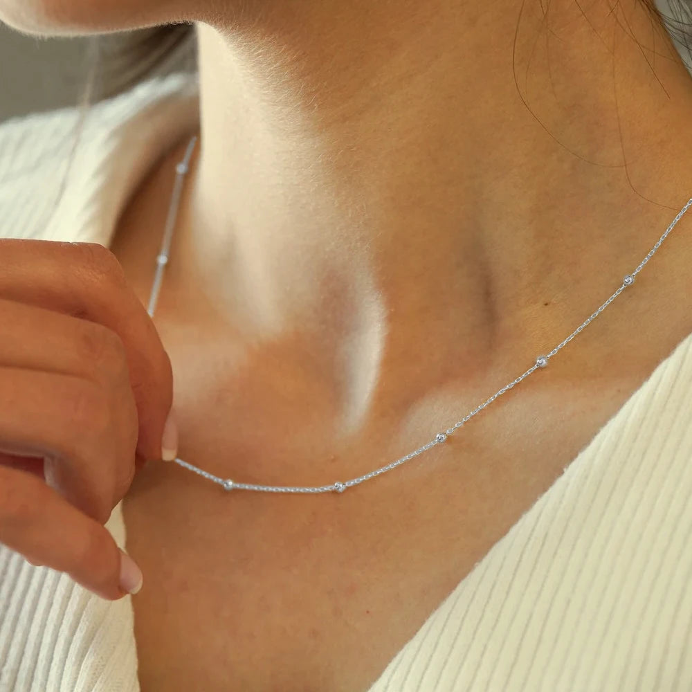 Silvery Bead Chain